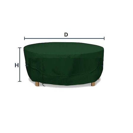 Eevelle Meridian Round Table, Khaki, 68 in L x 68 in W x 25.5 in H MDTBLRND_68D_25H-KHA